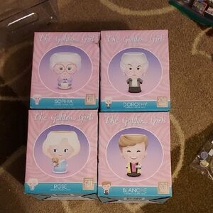 NOS 4pc Cupful of Cute The Golden Girls Ceramic Mugs By JERROD MARUYAMA
